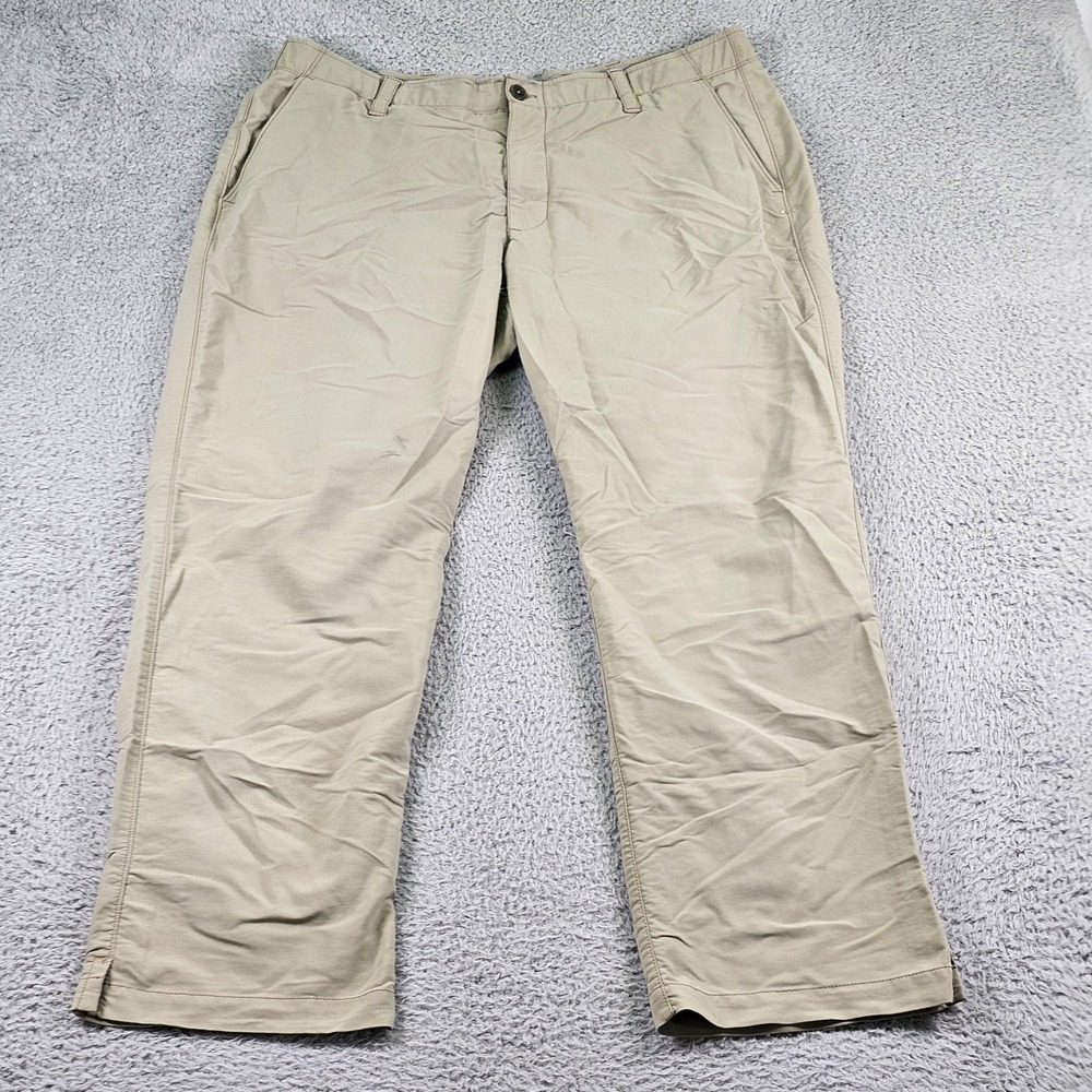 Under Armour‎ Pants Mens 40x30 Khaki Golf Stretch Chino Lightweight 1248089